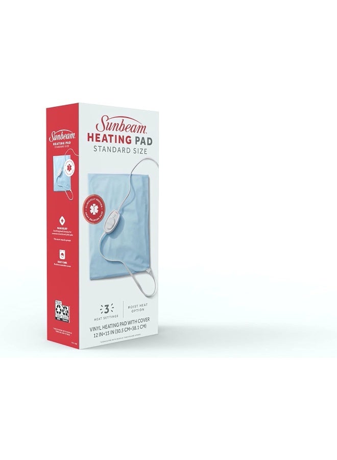 Sunbeam 731-500 Heating Pad with Ultra Heat Technology - Light Blue - Image 3